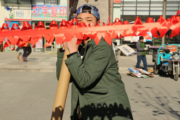 北京城市学院12.1防艾外展照片